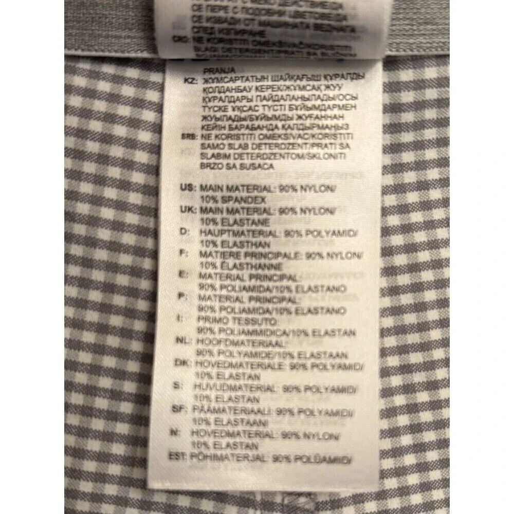 ADIDAS Gray Gingham Golf Short Men's 40 Performance 10